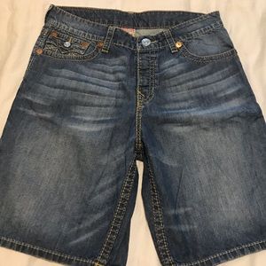 True religion men’s denim shorts